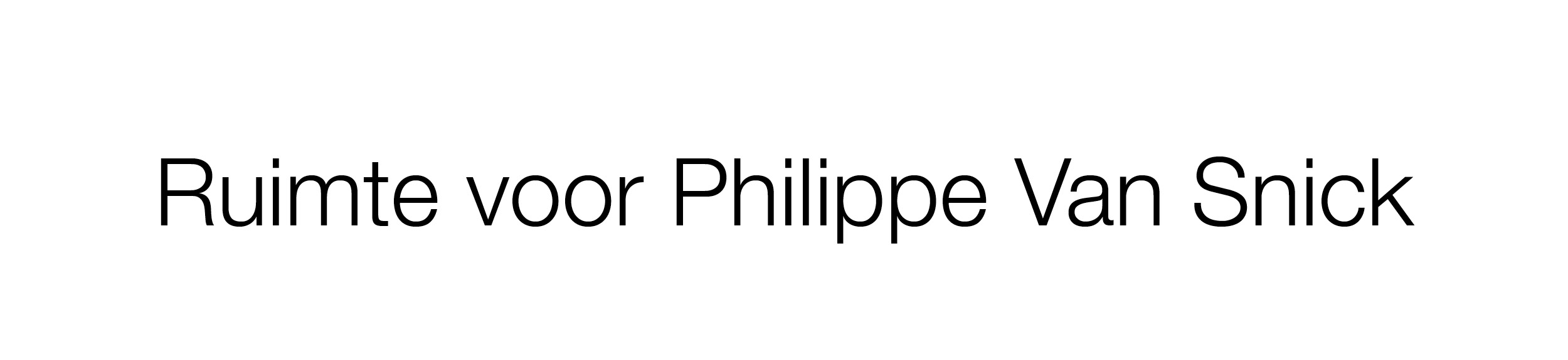 Archiefonderzoek: Philippe Van Snick